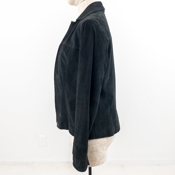 Vintage Pendleton S Suede Leather Jacket Vintage Black - Picture 8 of 11